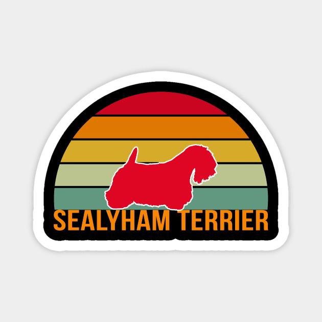 Sealyham Terrier Vintage Silhouette Magnet by khoula252018