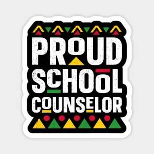 Proud School Counselor Africa Black History Month Magnet