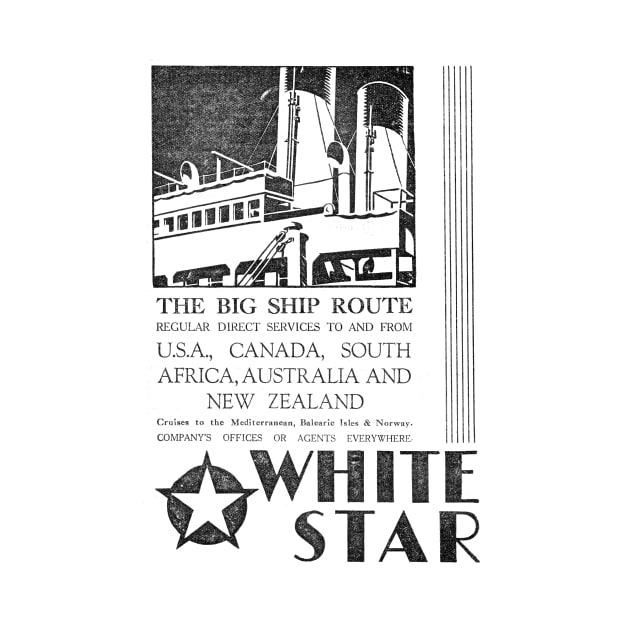 White Star Line - Ocean Liners - 1931 Vintage Advert by BASlade93