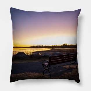 Alone with my thoughts, Sunset V1 Pillow