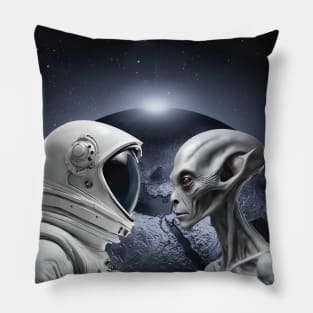 Close encounters. Alien Abduction. Paranormal Pillow