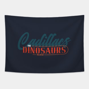 1992 Cadillacs and Dinosaurs Tapestry