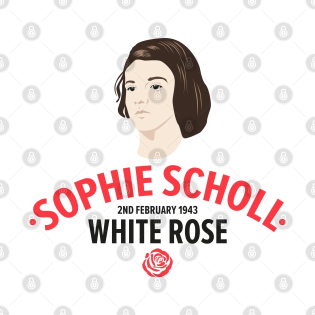 Sophie Scholl - The White Rose Resistance Heroine by Boogosh