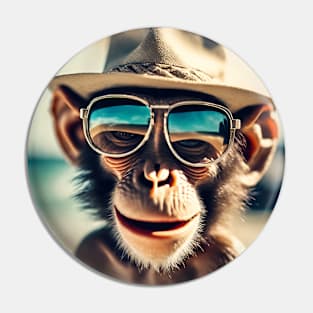 Funny monkey Pin