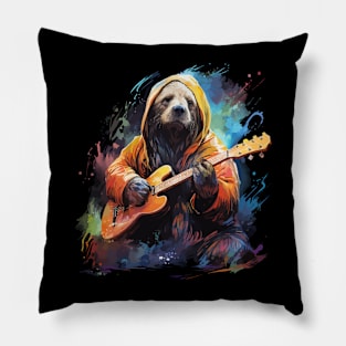 Walrus Playing Guitar Pillow