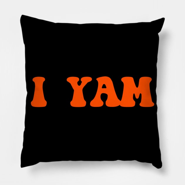 I Yam Pillow by TheCosmicTradingPost