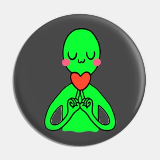 Uwu Alien Pin