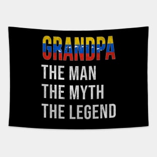 Grand Father Venezuelan Grandpa The Man The Myth The Legend - Gift for Venezuelan Dad With Roots From  Venezuela Tapestry