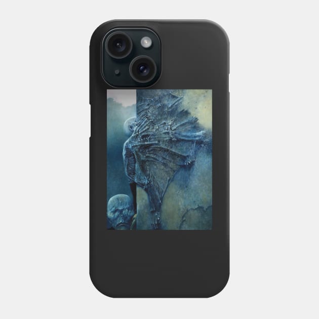 zdzislaw beksinski Phone Case by QualityArtFirst