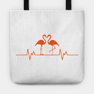 Flamingos Heartbeat Tote