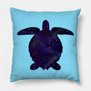 Spaced Sea Turtle Pillow