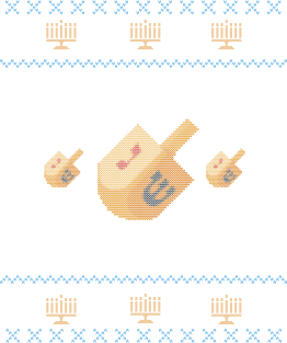 Funny Ugly Hanukkah Sweater, I Cheat at Dreidel Magnet
