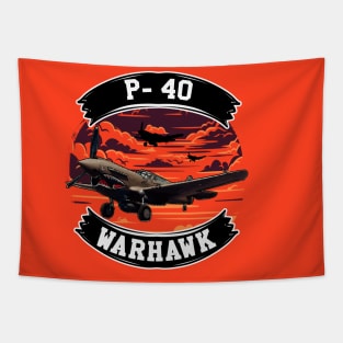 P-40 WARHAWK FORMATION Tapestry