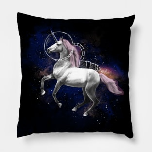 Space Fantasy Unicorn - Galaxy Rainbow Astronaut Pillow