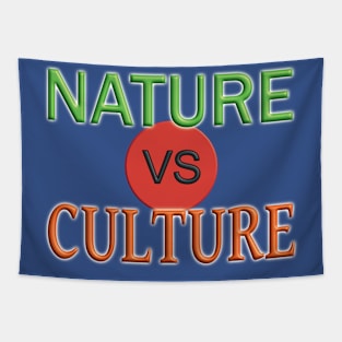 Nature vs Culture Tapestry