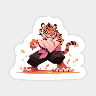 karate tiger Magnet