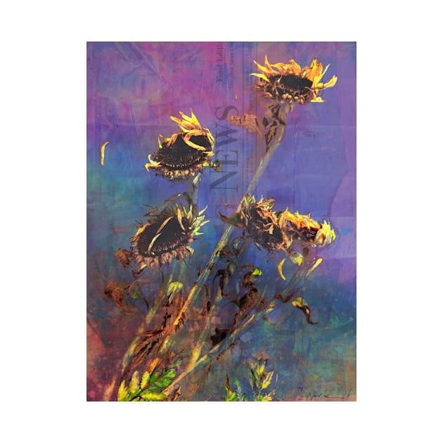 Sunflowers Mixed Media 05 by Floral Your Life!