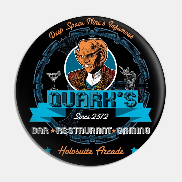 Q's Bar in Deep Space Pin by Alema Art