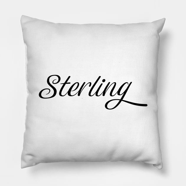 Name Sterling Pillow by gulden