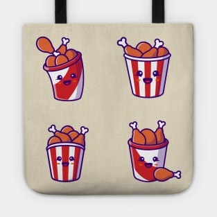 Cute Bucket Fried Chicken Collection Tote