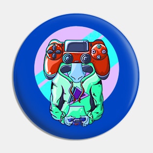 Gamer Head Pin