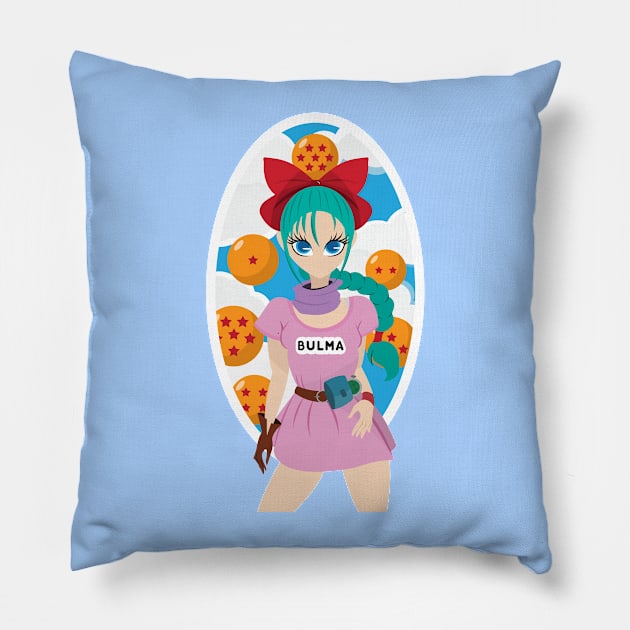 Bulma Pillow by mairablanco