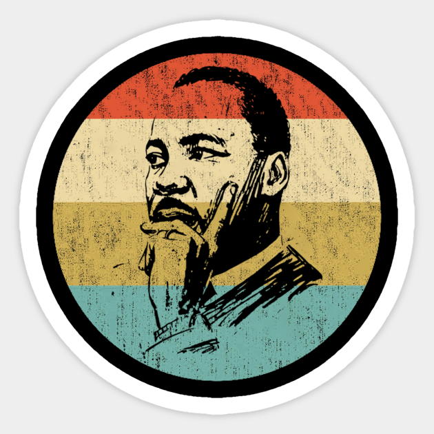 martin luther king retro - Mlk - Sticker