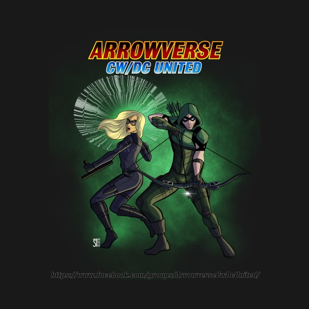 Green Arrow and Black Canary by AQUAFAN77