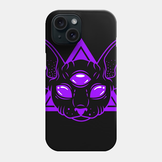 Psychic Familiar (purple) Phone Case by Spazzy Newton