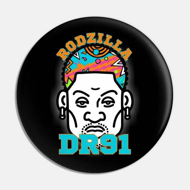 Dennis Rodman - Rodzilla Pin by Ringseek