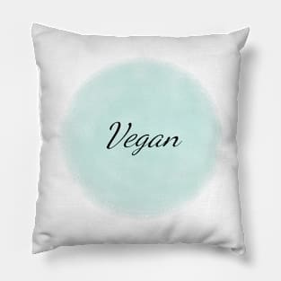 Vegan Typography  Art Minimal Design Pillow