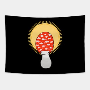 red toadstool Tapestry