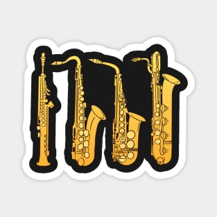 Saxophone family gift idea Magnet