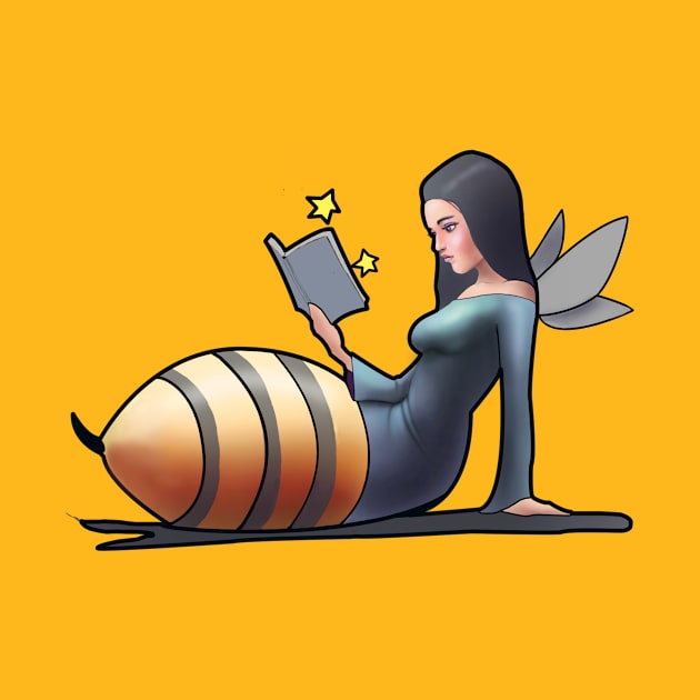 Bee girl a book worm by Dre