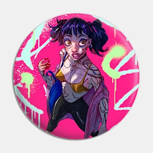 FUCHSIA GIRL Pin