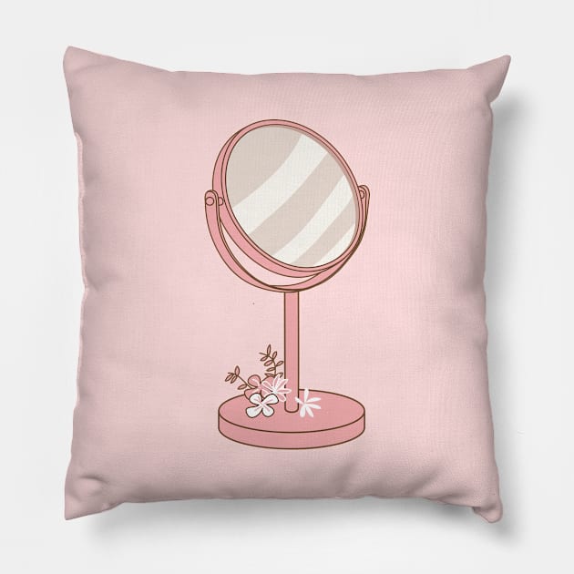 table mirror Pillow by Wlaurence