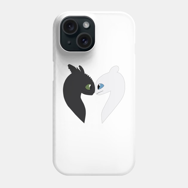 toothless and light fury Phone Case by khoipham