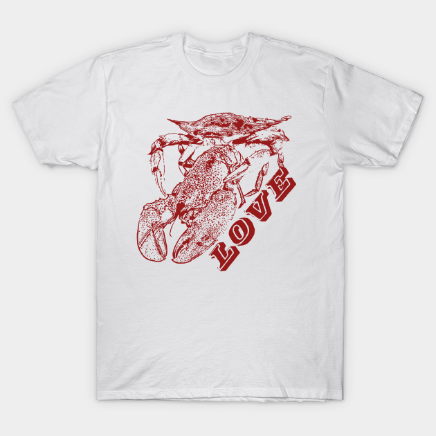 Crab, Lobster, Love. - Crab - T-Shirt