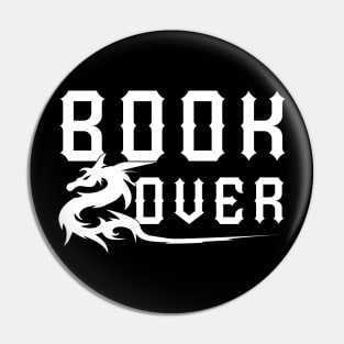 Fantasy book lovers dragon Pin