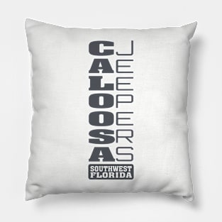 Charcoal Vertical Logo Pillow