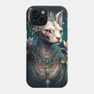 Hybrid Alien Enchanted Sphynx Nature Goddess Phone Case