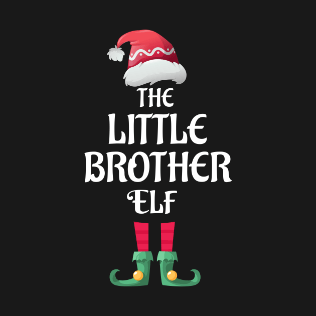 The Little Brother Elf Christmas Matching Pajama Family Party Gift by BooTeeQue