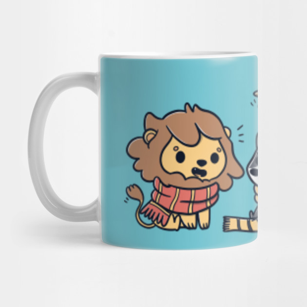 Kawaii Animals Magical School Houses Harry Potter Mug Teepublic