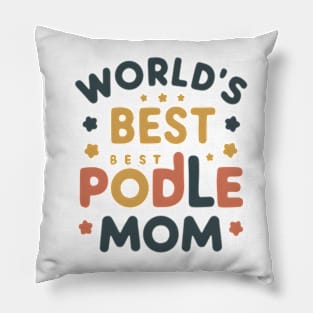 World's best Poodle Grandma Dog Funny Saying Pillow