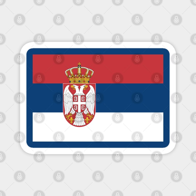 Flag of Serbia Magnet by brigadeiro