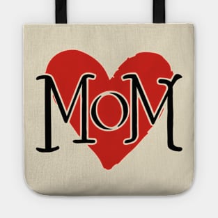 Red Heart of Mom Love Tote