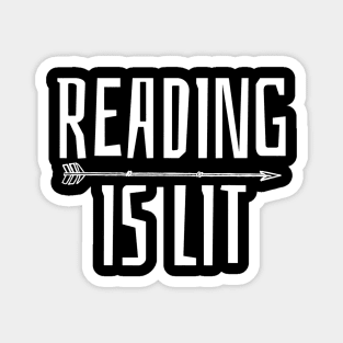 Reading Tshirt Literature Tee Gift Teacher Bookworm Magnet