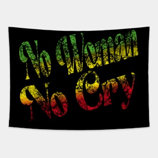 No Woman No Cry (distressed) Tapestry