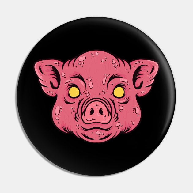 Scary Pig Pin by haloakuadit