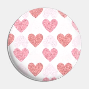 Heart Shaped Dots Pin